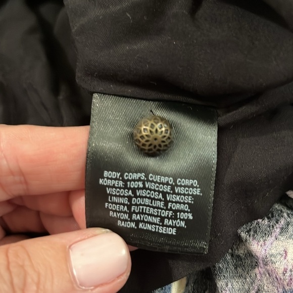 Anthropologie Maeve Elia Cold Shoulder Floral Dress Size 6 - Picture 10 of 10